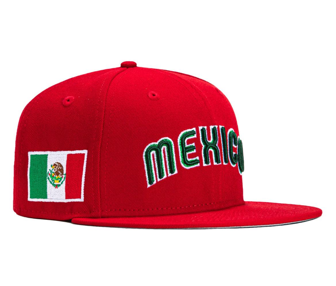 Khaki/red mexico hat New Era Fitted Hat – BeisbolMXShop