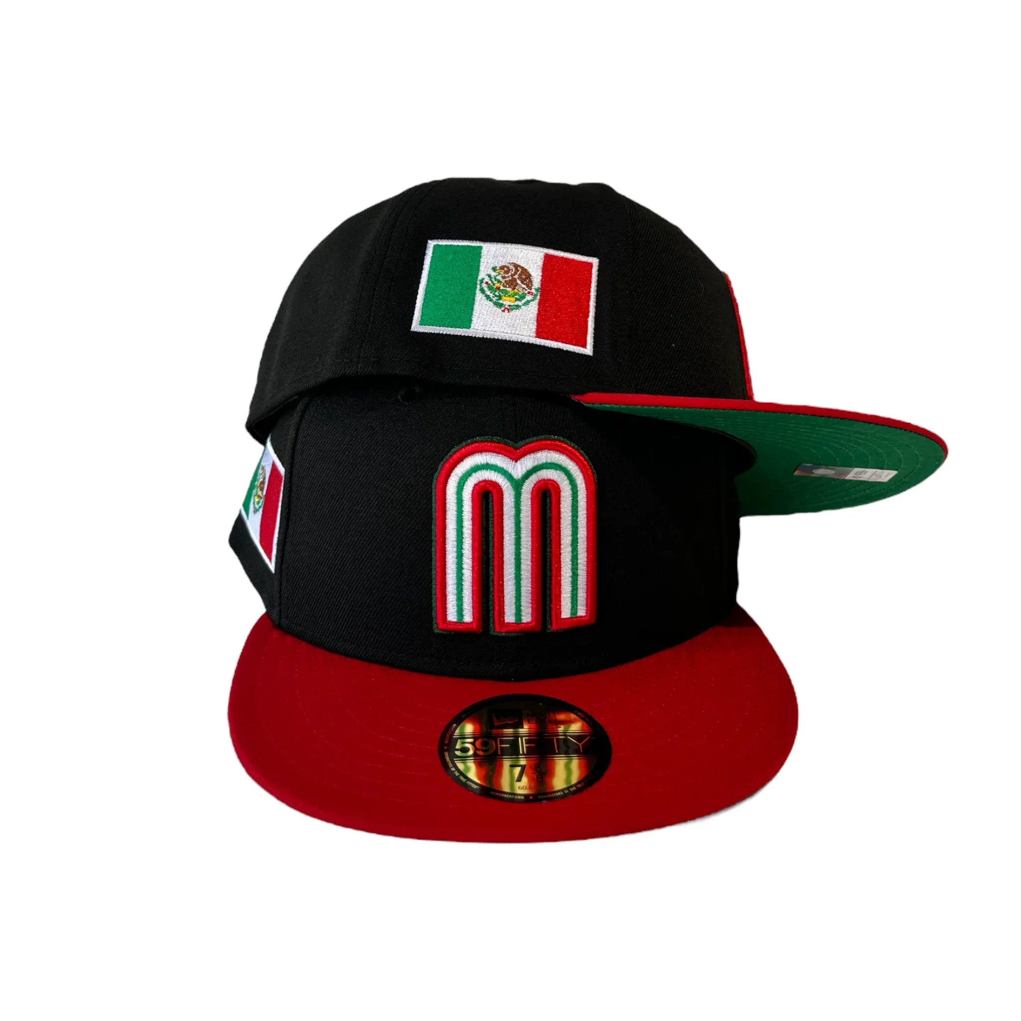 Black And Red Mexico New Era Fitted Hat