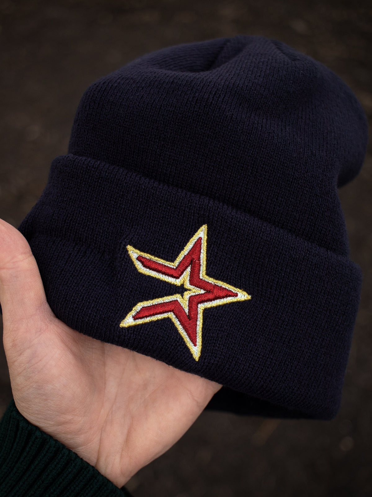 Astros (navy blue beanie) 05 WS patch