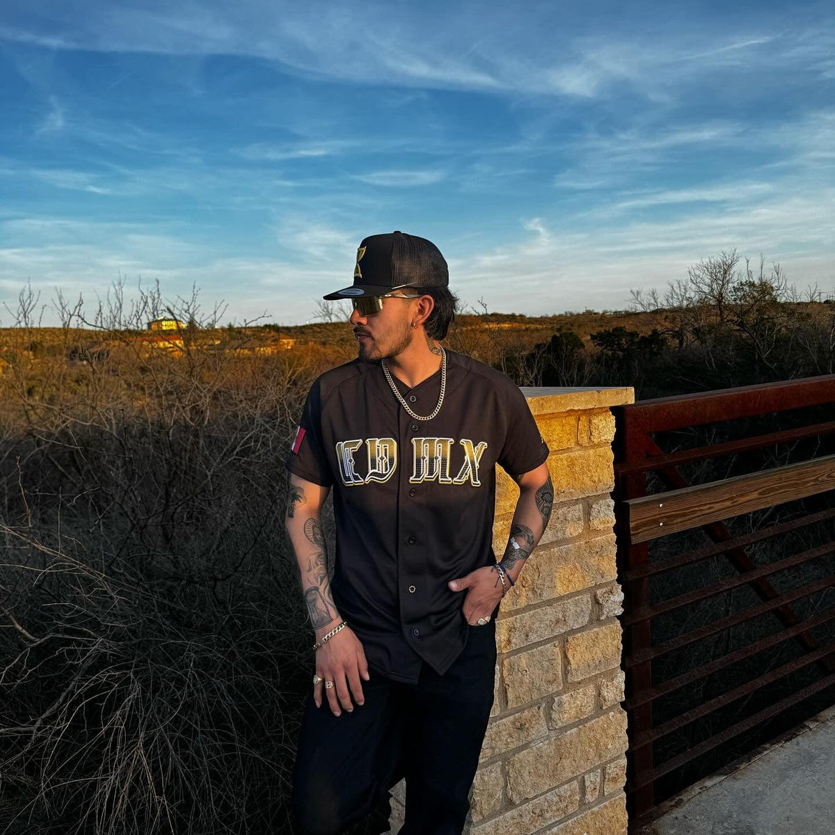 2024 MENS CDMX BLACK & GOLD Jersey - BeisbolMXShop