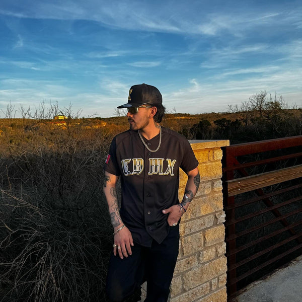2024 MENS CDMX BLACK & GOLD Jersey - BeisbolMXShop