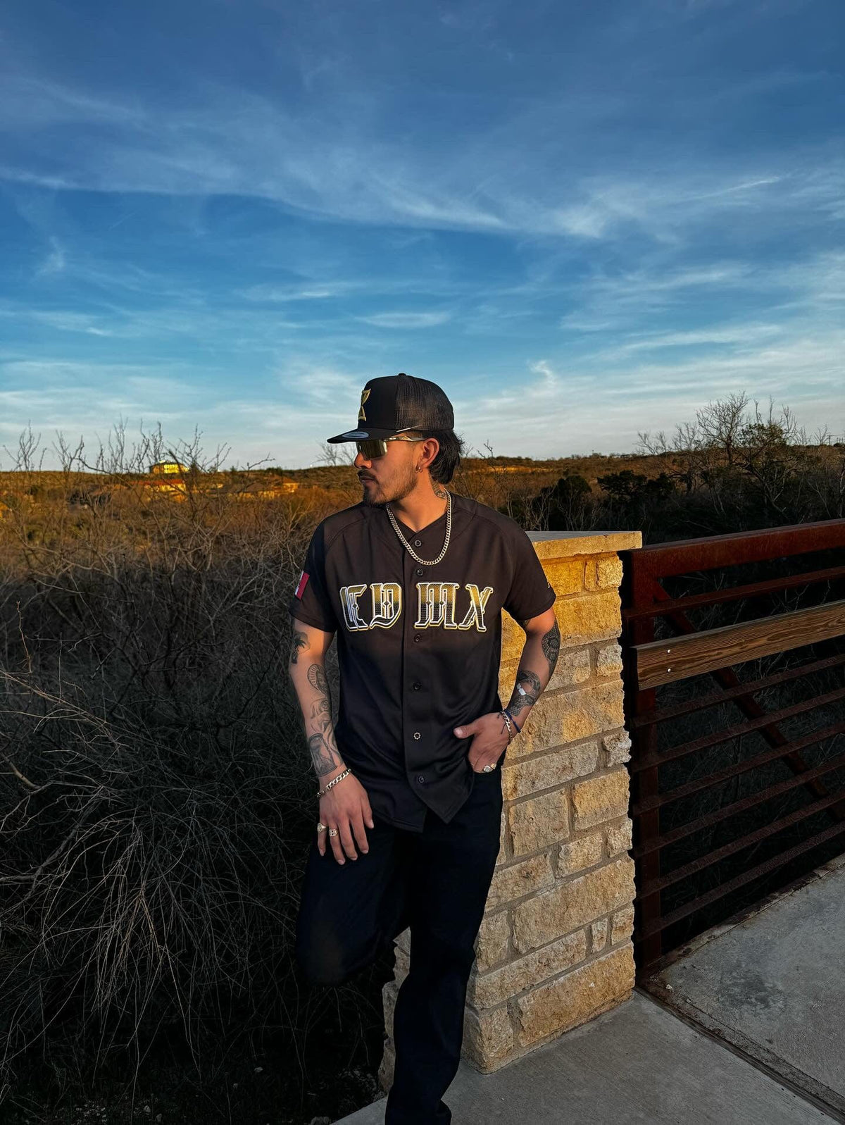 2024 MENS CDMX BLACK & GOLD Jersey - BeisbolMXShop