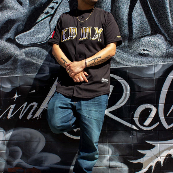 2024 MENS CDMX BLACK & GOLD Jersey - BeisbolMXShop