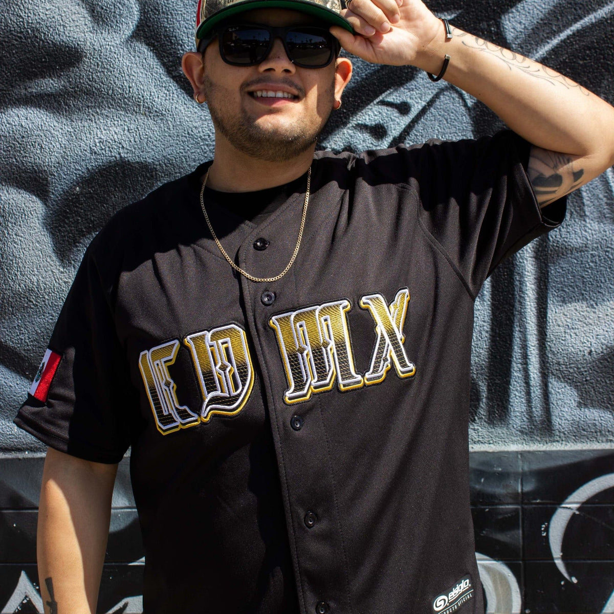 2024 MENS CDMX BLACK & GOLD Jersey - BeisbolMXShop
