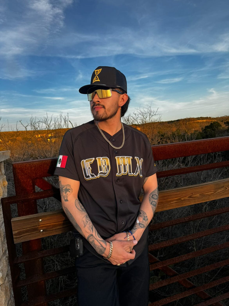 2024 MENS CDMX BLACK & GOLD Jersey - BeisbolMXShop