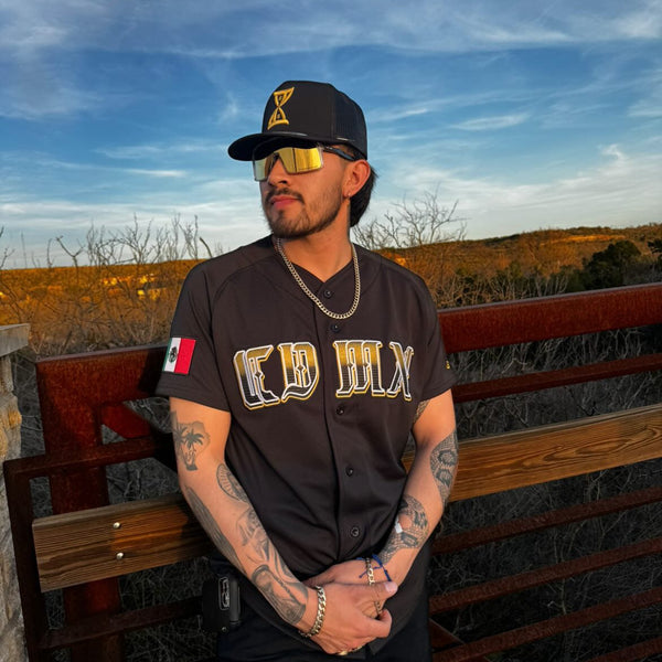2024 MENS CDMX BLACK & GOLD Jersey - BeisbolMXShop