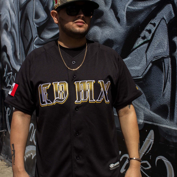 2024 MENS CDMX BLACK & GOLD Jersey - BeisbolMXShop