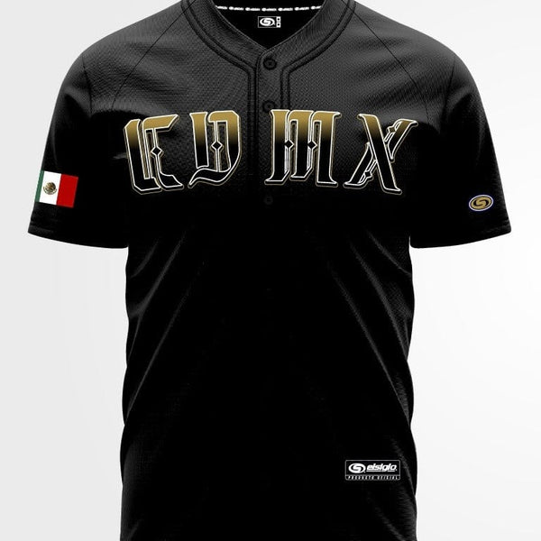 2024 MENS CDMX BLACK & GOLD Jersey - BeisbolMXShop