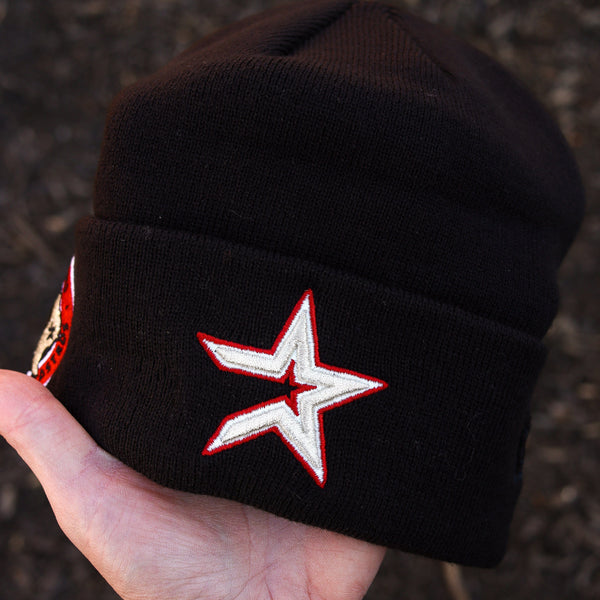 Astros (black beanie) (40 year patch)
