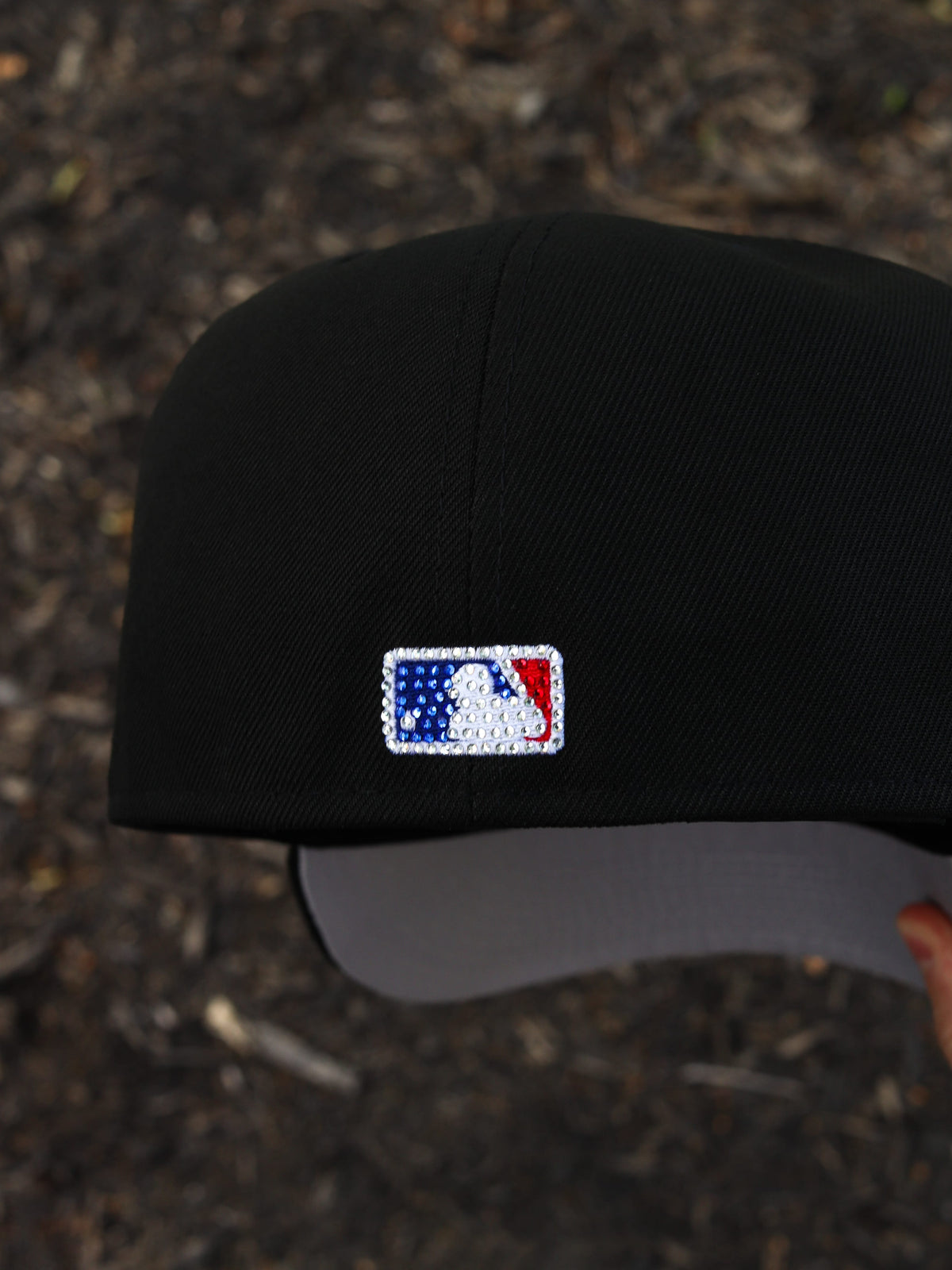 Rhinestones (Black) kanji dodgers