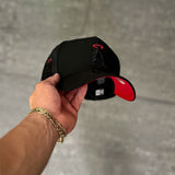 50 year Patch black/red Angels - BeisbolMXShop