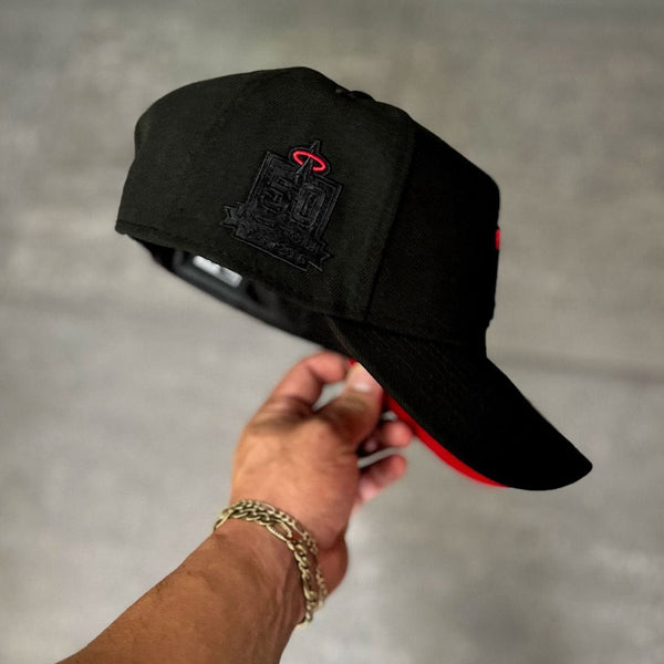 50 year Patch black/red Angels - BeisbolMXShop