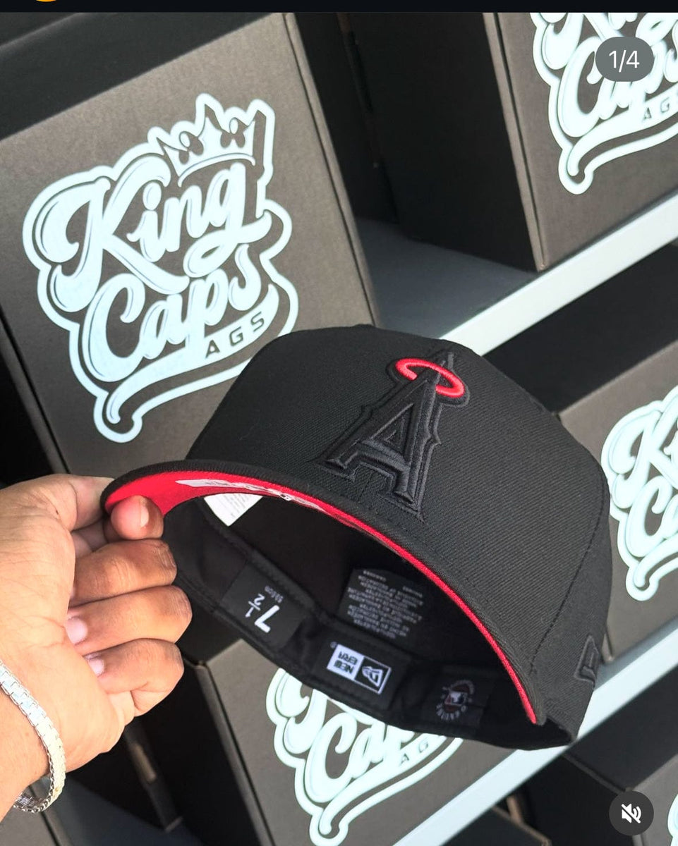 50 year Patch black/red Angels - BeisbolMXShop