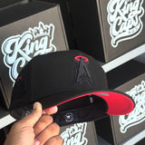 50 year Patch black/red Angels - BeisbolMXShop