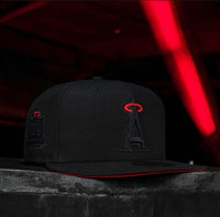 50 year Patch black/red Angels - BeisbolMXShop