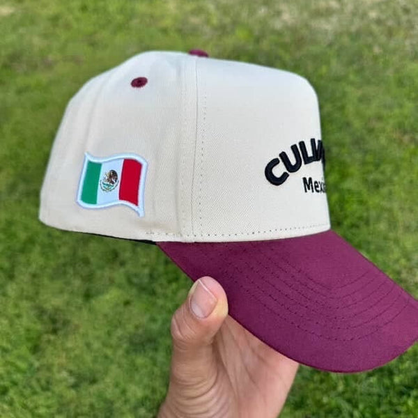 Sinaloa hat chrome/burgundy
