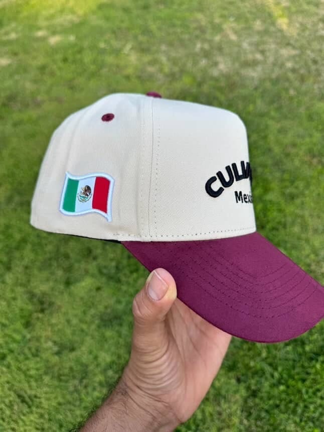 Sinaloa hat chrome/burgundy