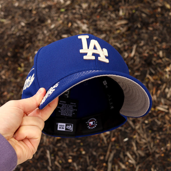 Blue Dodgers floral