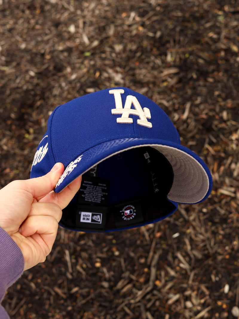 Blue Dodgers floral