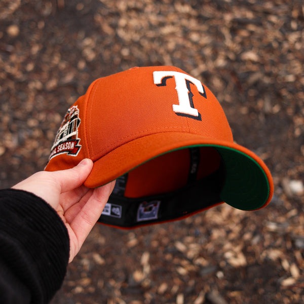 Texas Rangers orange campfire hat