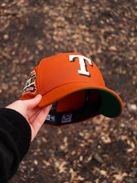 Texas Rangers orange campfire hat