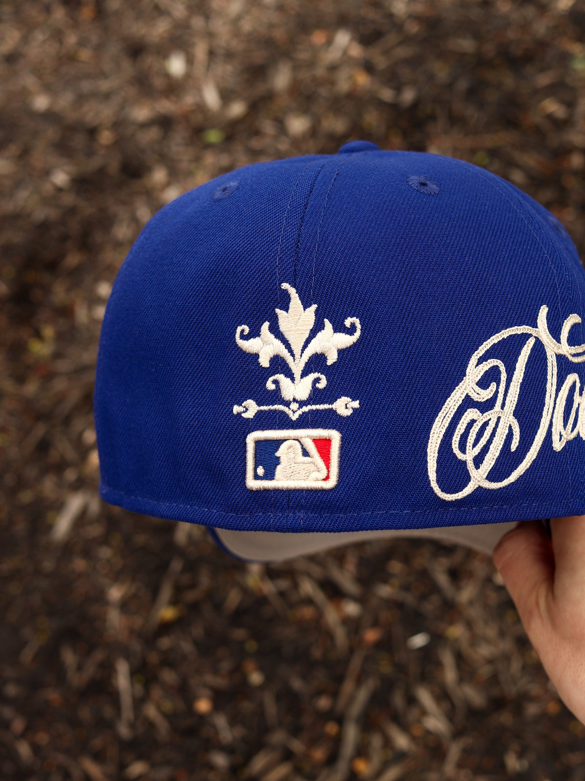 Blue Dodgers floral