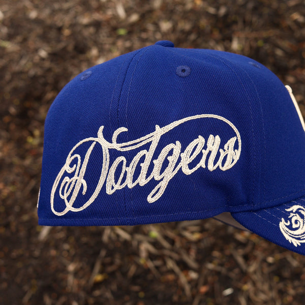 Blue Dodgers floral