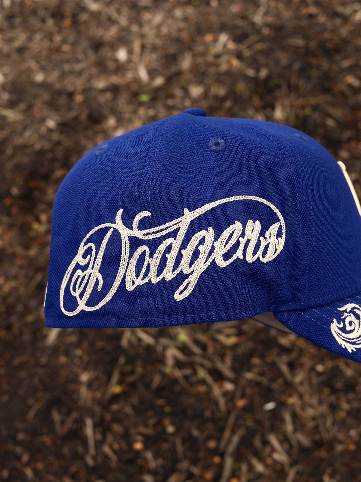 Blue Dodgers floral