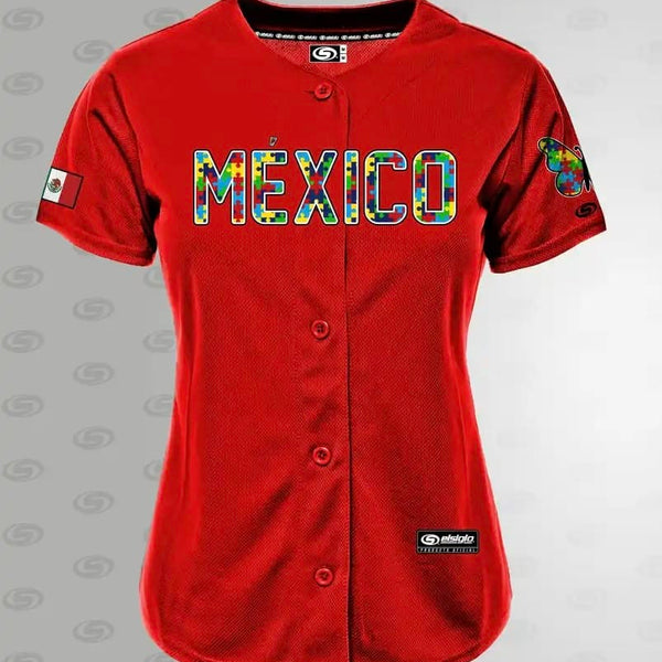Women’s (RED) Autism Awareness jersey pre order shipping out 07/30/26