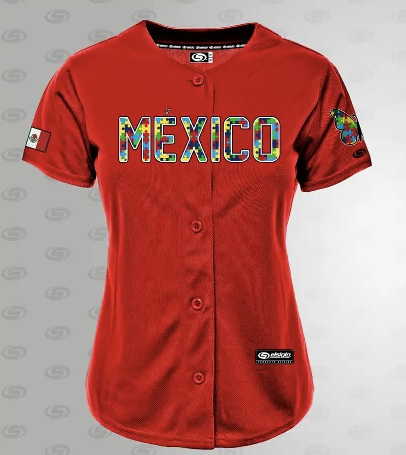 Women’s (RED) Autism Awareness jersey pre order shipping out 07/30/26