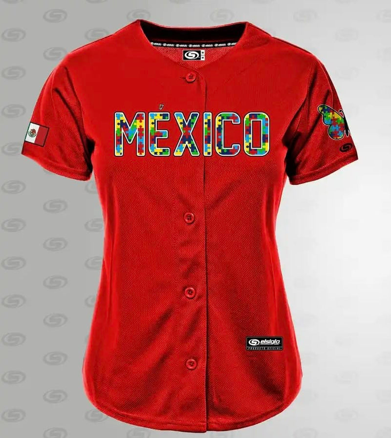 Women’s (RED) Autism Awareness jersey pre order shipping out 07/30/26