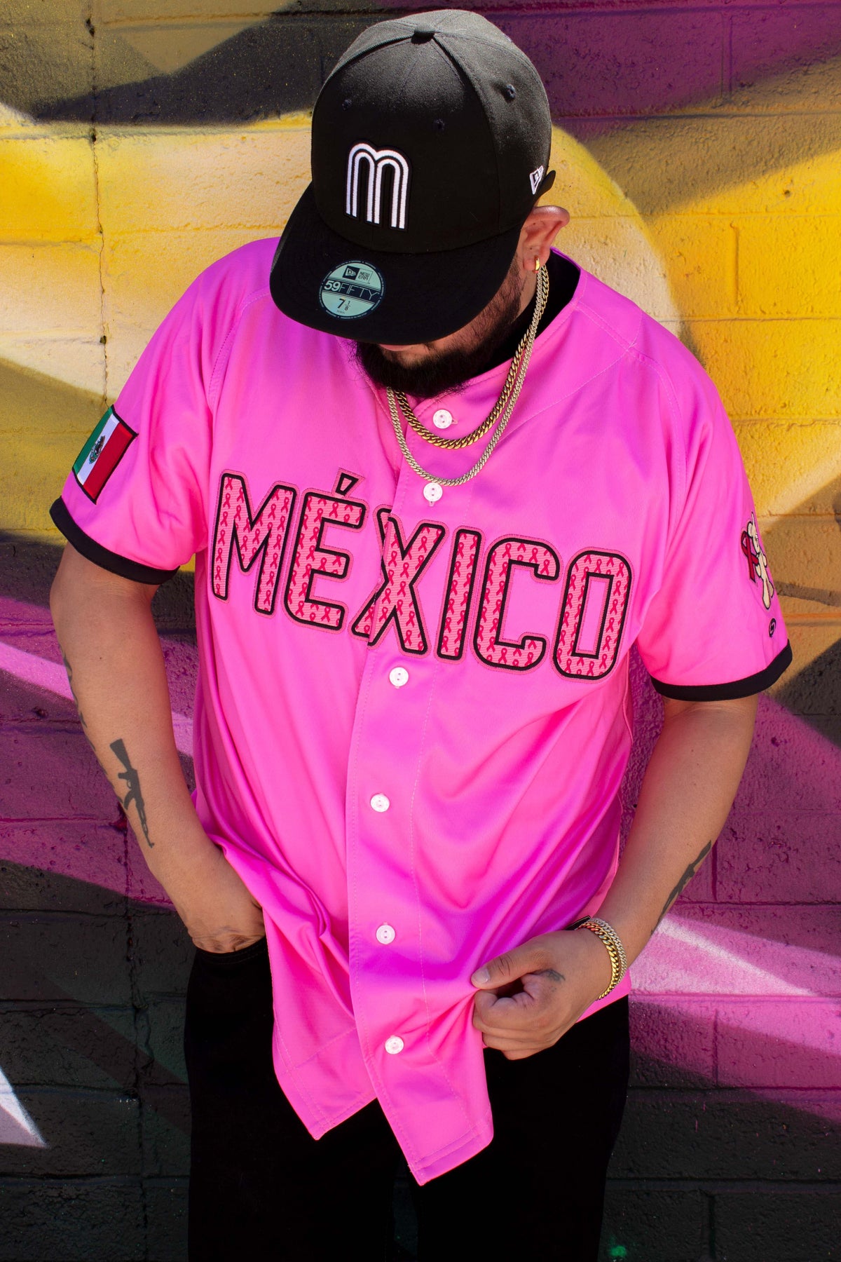 Pink Men’s cancer Awareness jersey