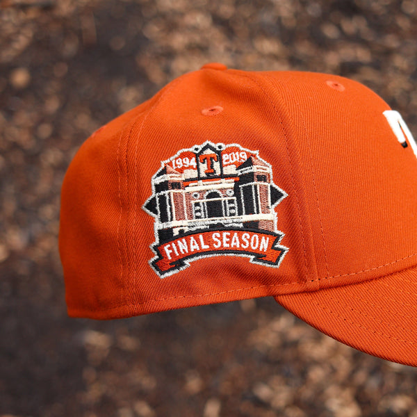 Texas Rangers orange campfire hat