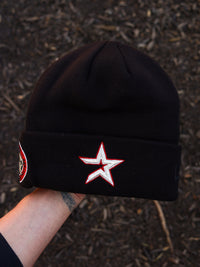 Astros (black beanie) (40 year patch)