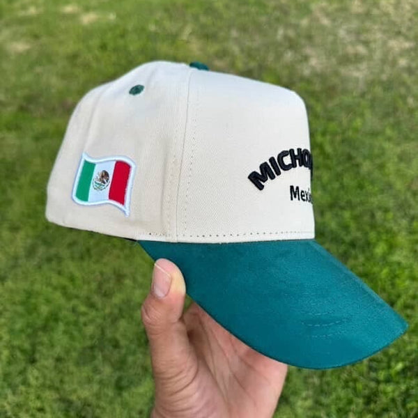 Michoacan hat chrome/green