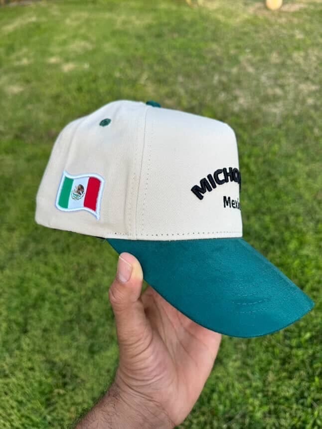 Michoacan hat chrome/green