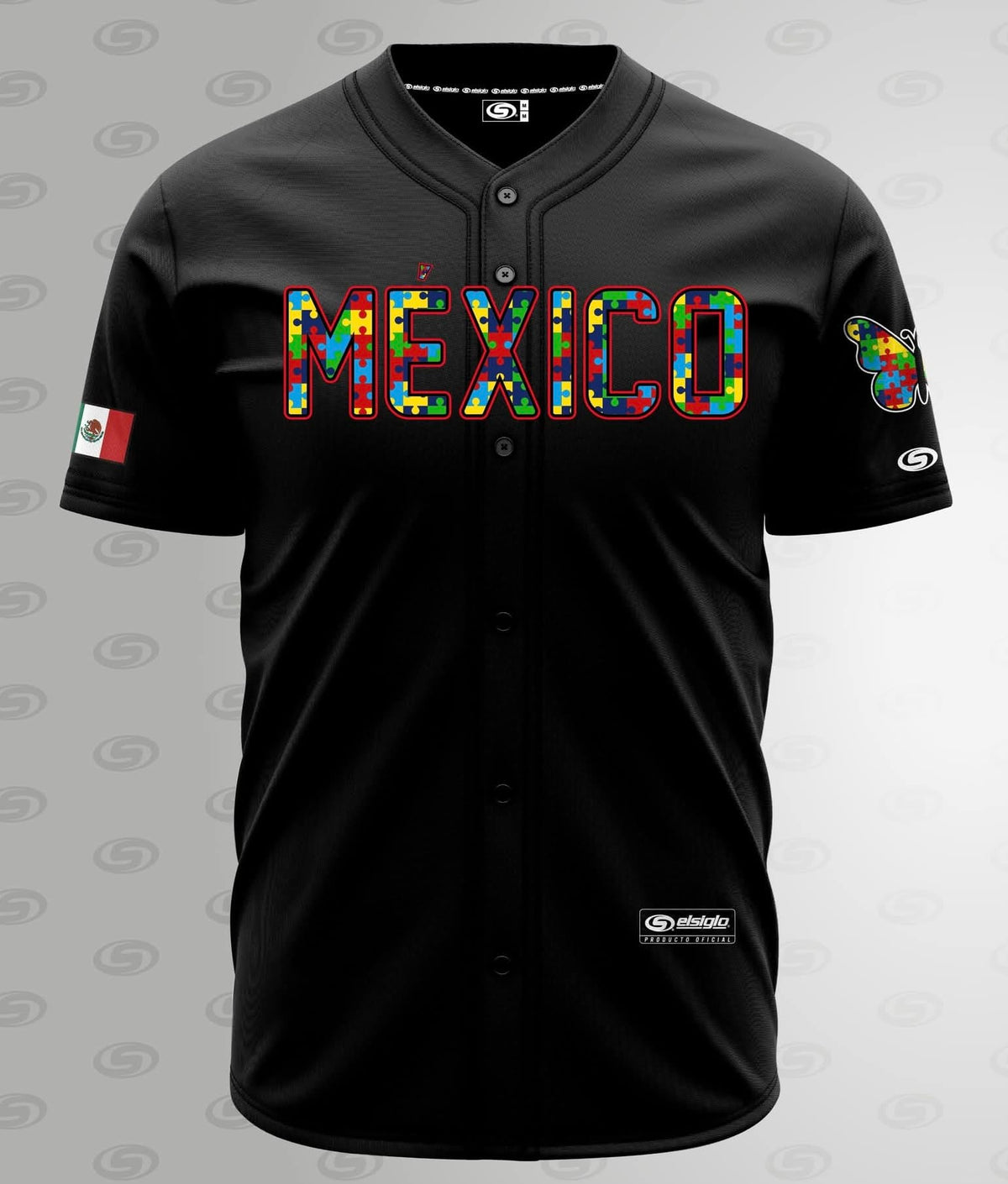 Men’s Black Autism Awareness jersey