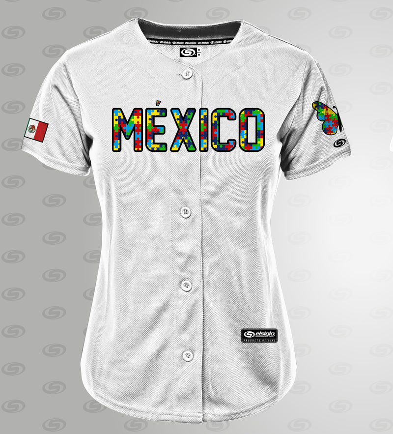 Women’s (white) Autism Awareness jersey pre order shipping out 07/30/26