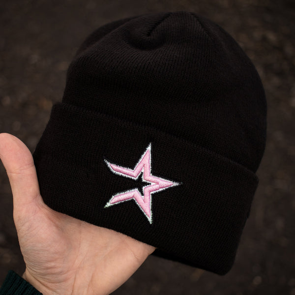 Astros (black/pink star beanie) 2000 patch