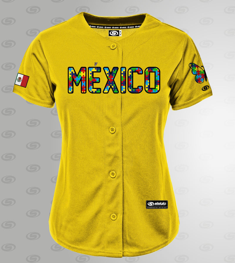 Women’s (yellow) Autism Awareness jersey pre order shipping out 07/30/26