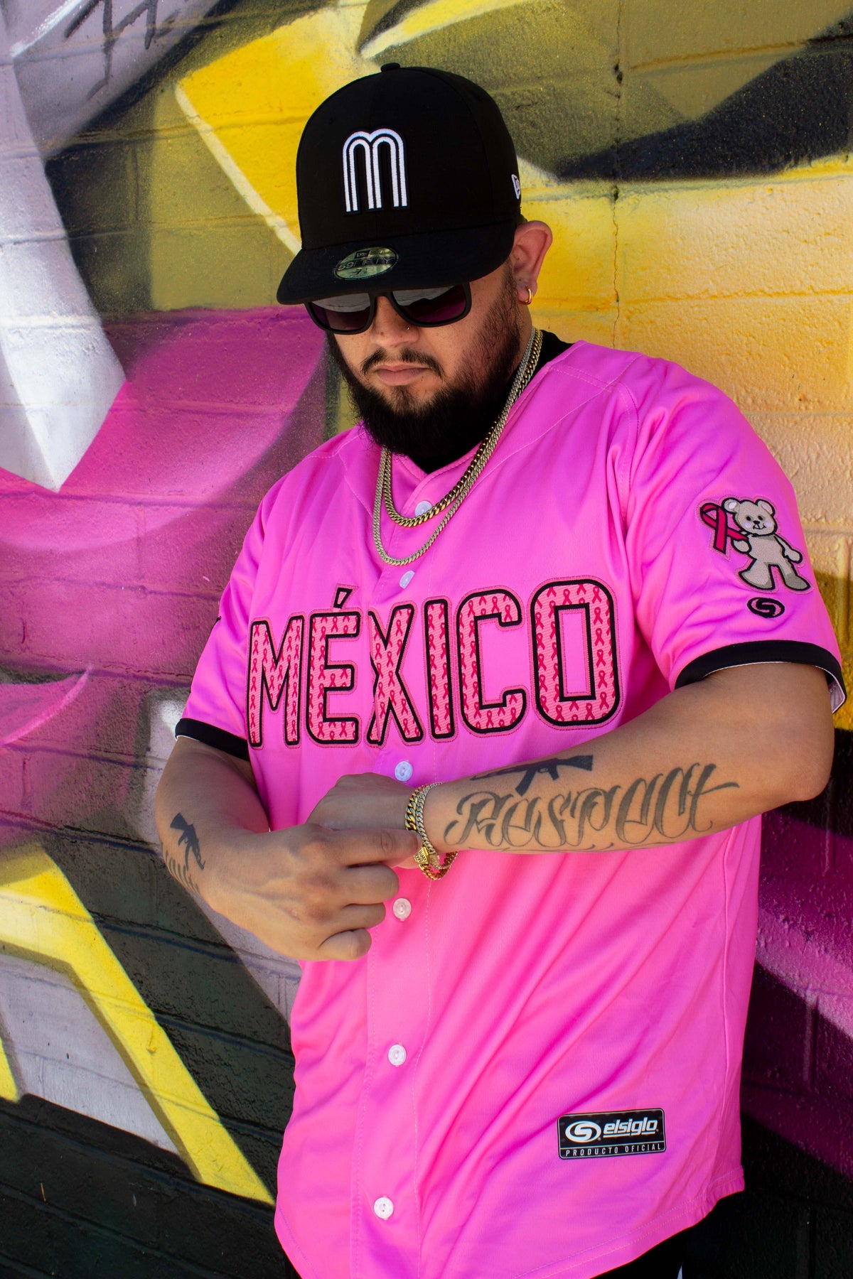 Pink Men’s cancer Awareness jersey