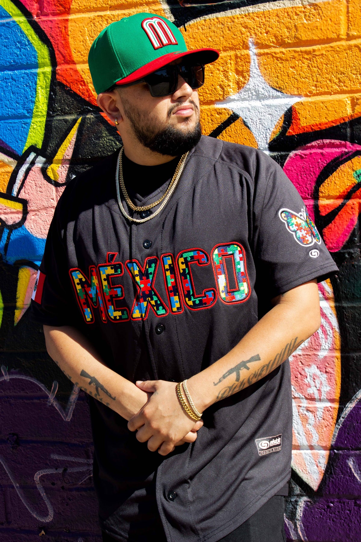 Men’s Black Autism Awareness jersey