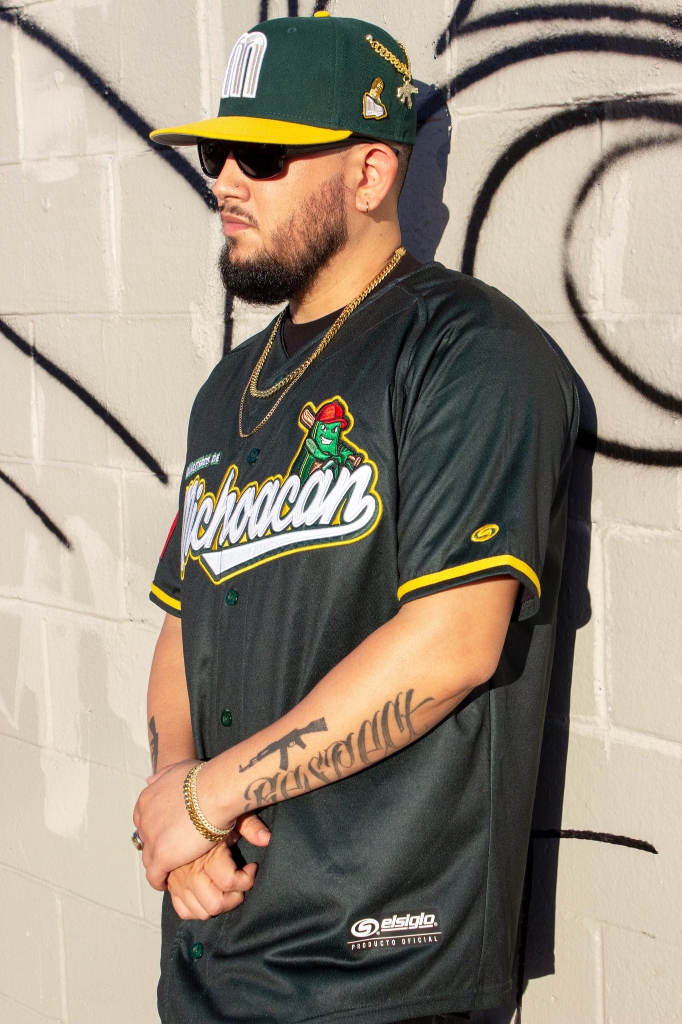 DARK GREEN MICHOACÁN) Michoacan Jersey – BeisbolMXShop
