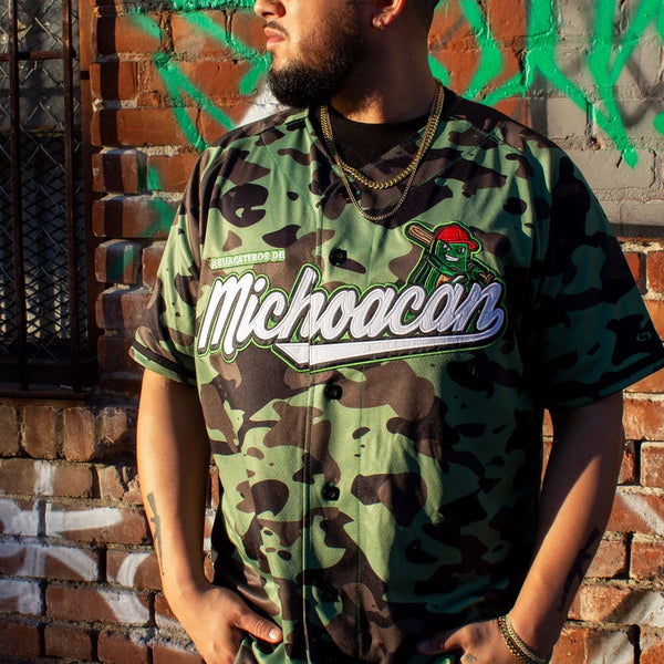 (GREEN CAMO) 2.0 Michoacán Jersey - BeisbolMXShop