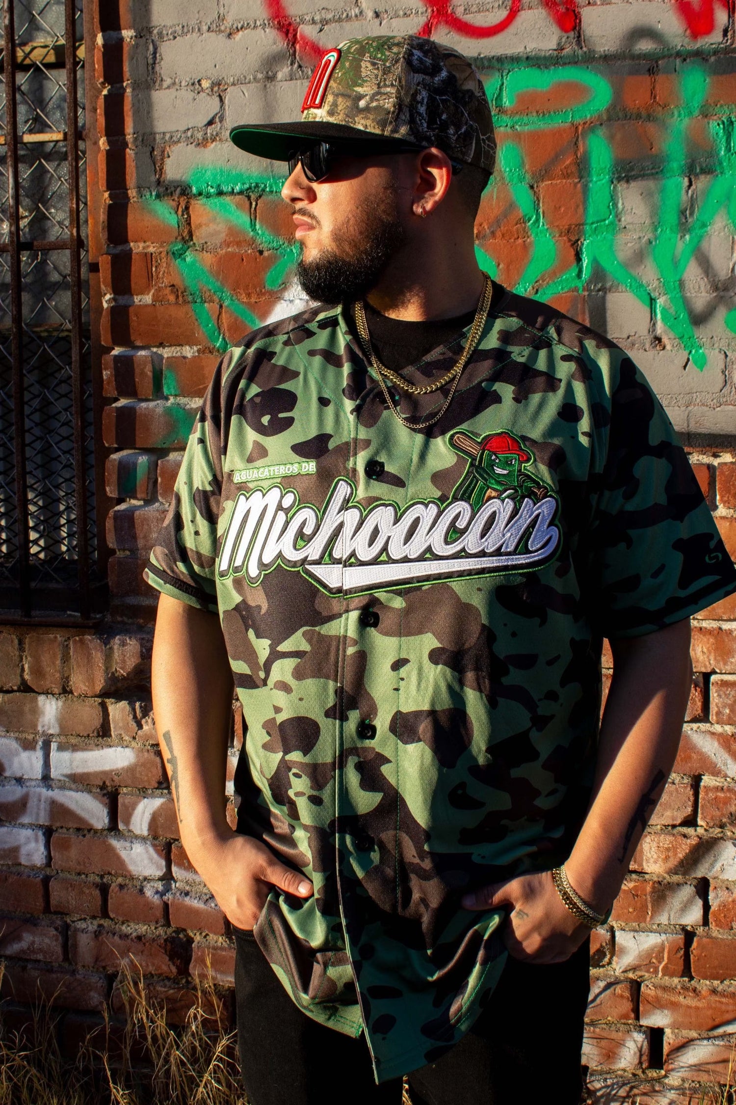 (GREEN CAMO) 2.0 Michoacán Jersey - BeisbolMXShop