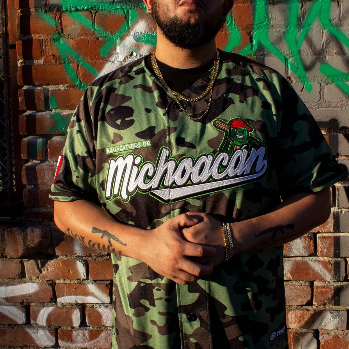 (GREEN CAMO) 2.0 Michoacán Jersey - BeisbolMXShop