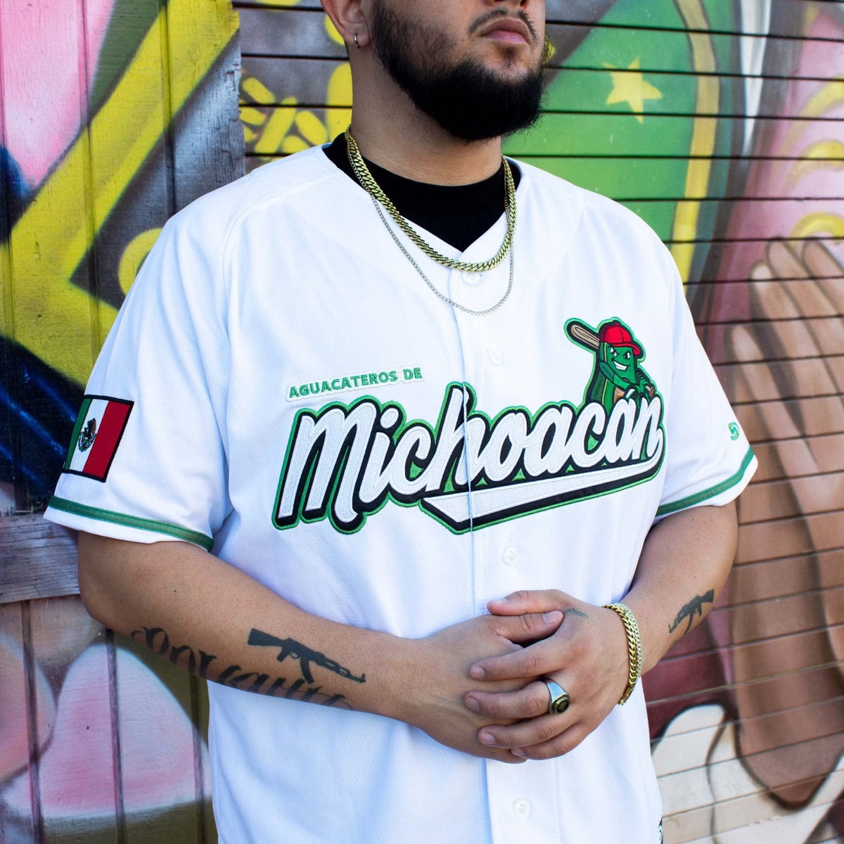 (2.0 WHITE) Michoacán Jersey - BeisbolMXShop
