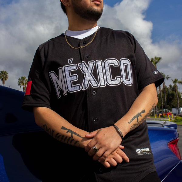Black/White MEXICO Jersey - BeisbolMXShop