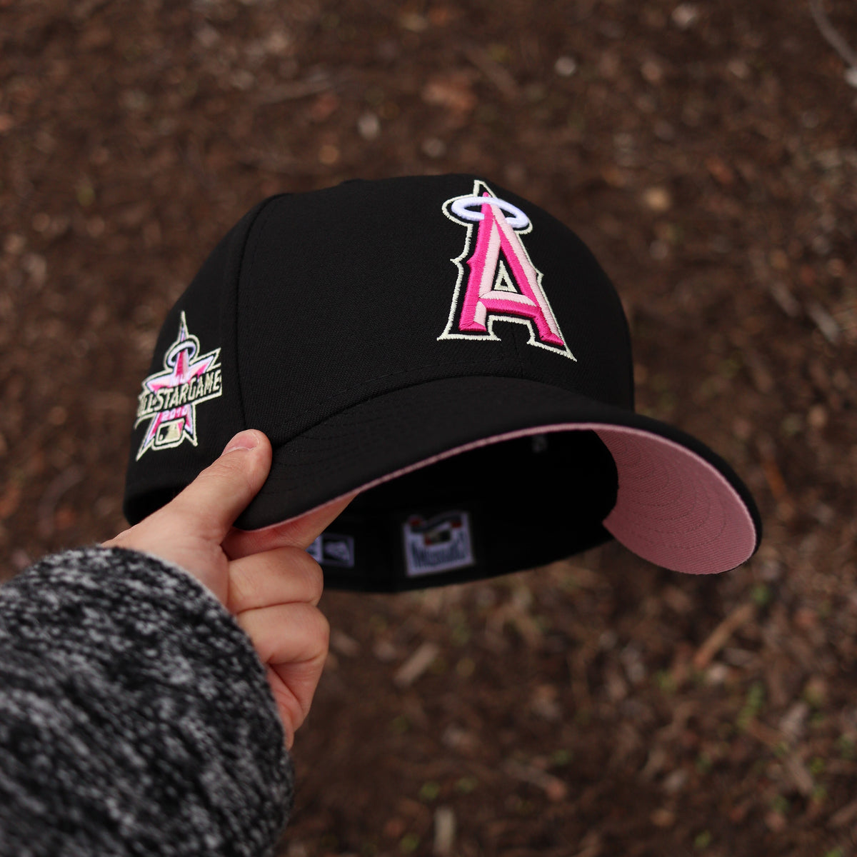 all Star Pink/Black Angels hat - BeisbolMXShop