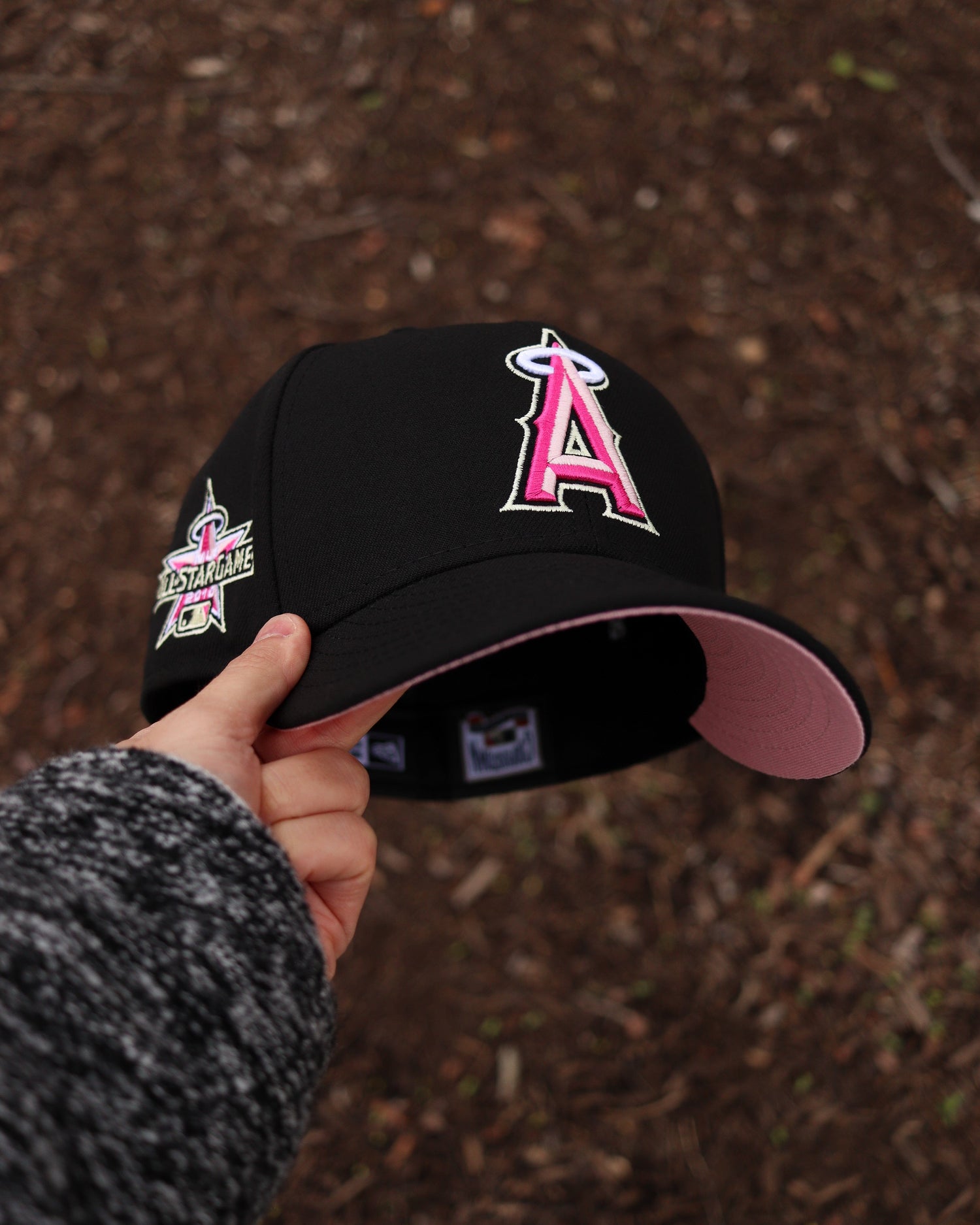 all Star Pink/Black Angels hat - BeisbolMXShop